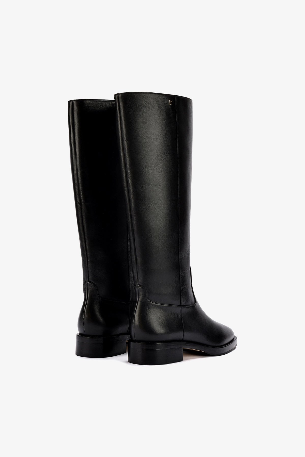 Anne Boot In Black Leather - Larroude
