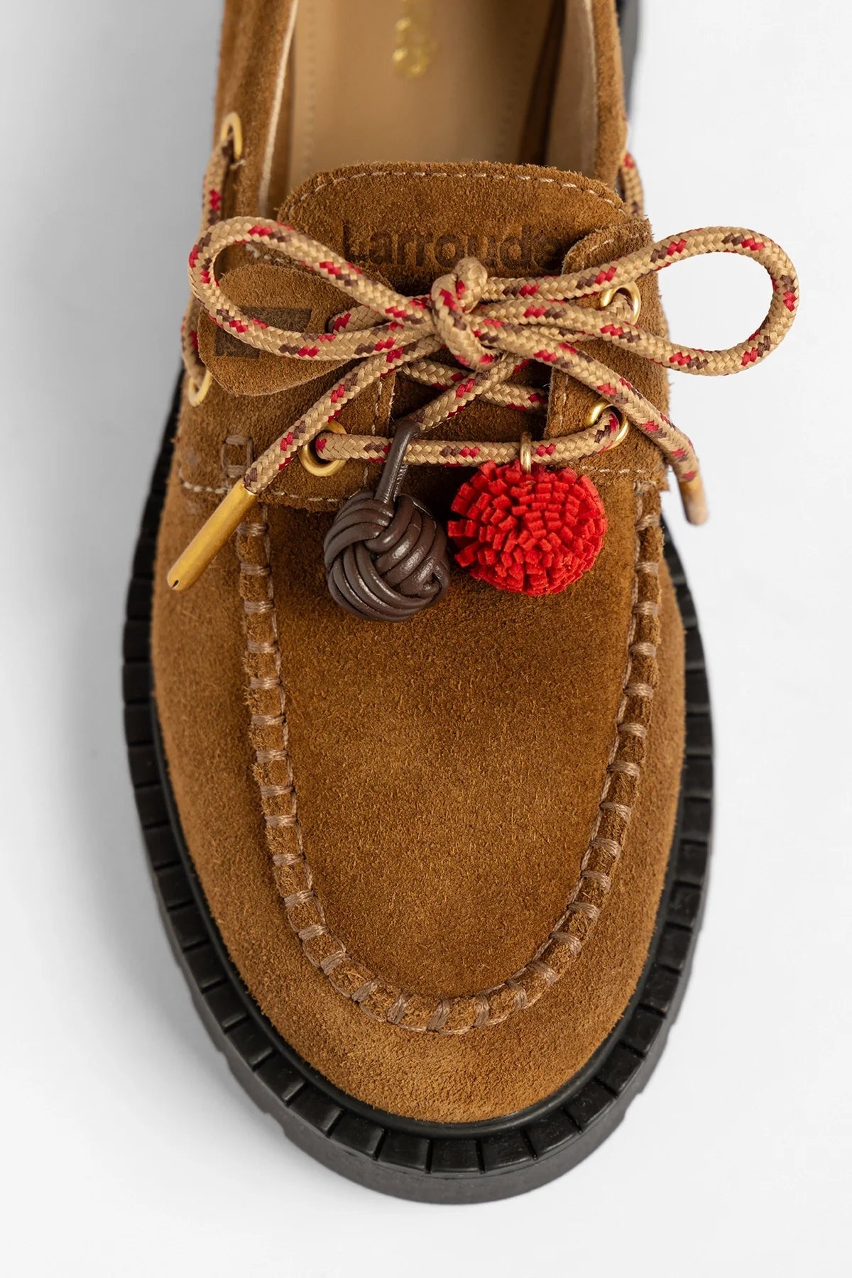 Cyprus Lugsole Loafer Russet Suede - Larroude