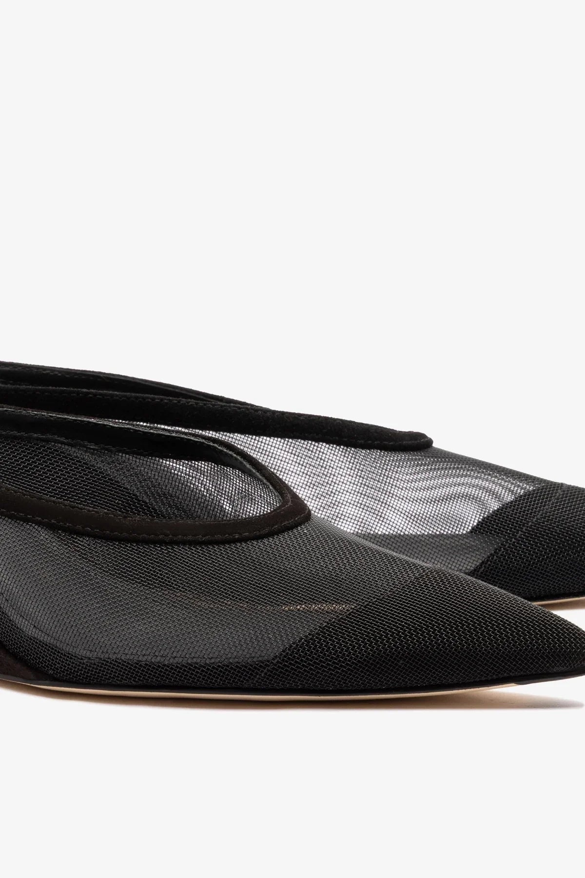 Loulou Mesh Mule Black - Larroude