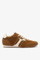 Russet Suede and Ivory Leather