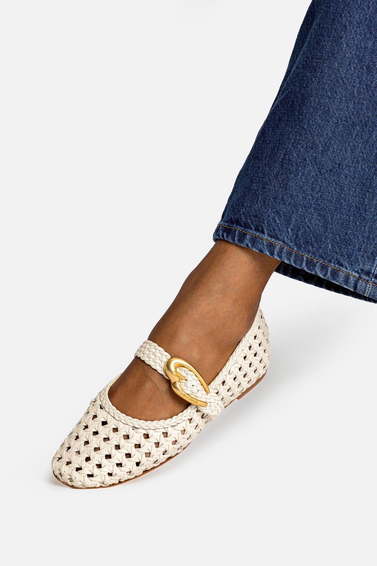 Verona New Macrame In Ivory Leather - Larroude