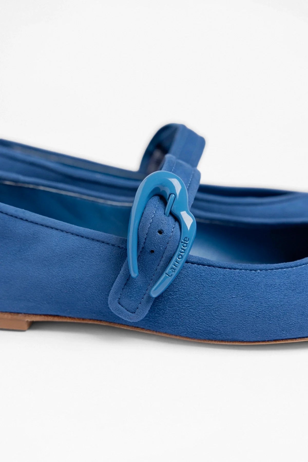 Verona Ballet Flat Blue Suede - Larroude