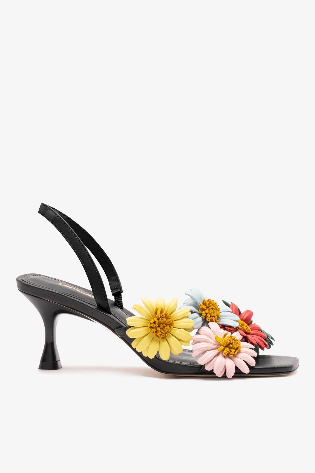 Fiore Sandal Black Leather - Larroude