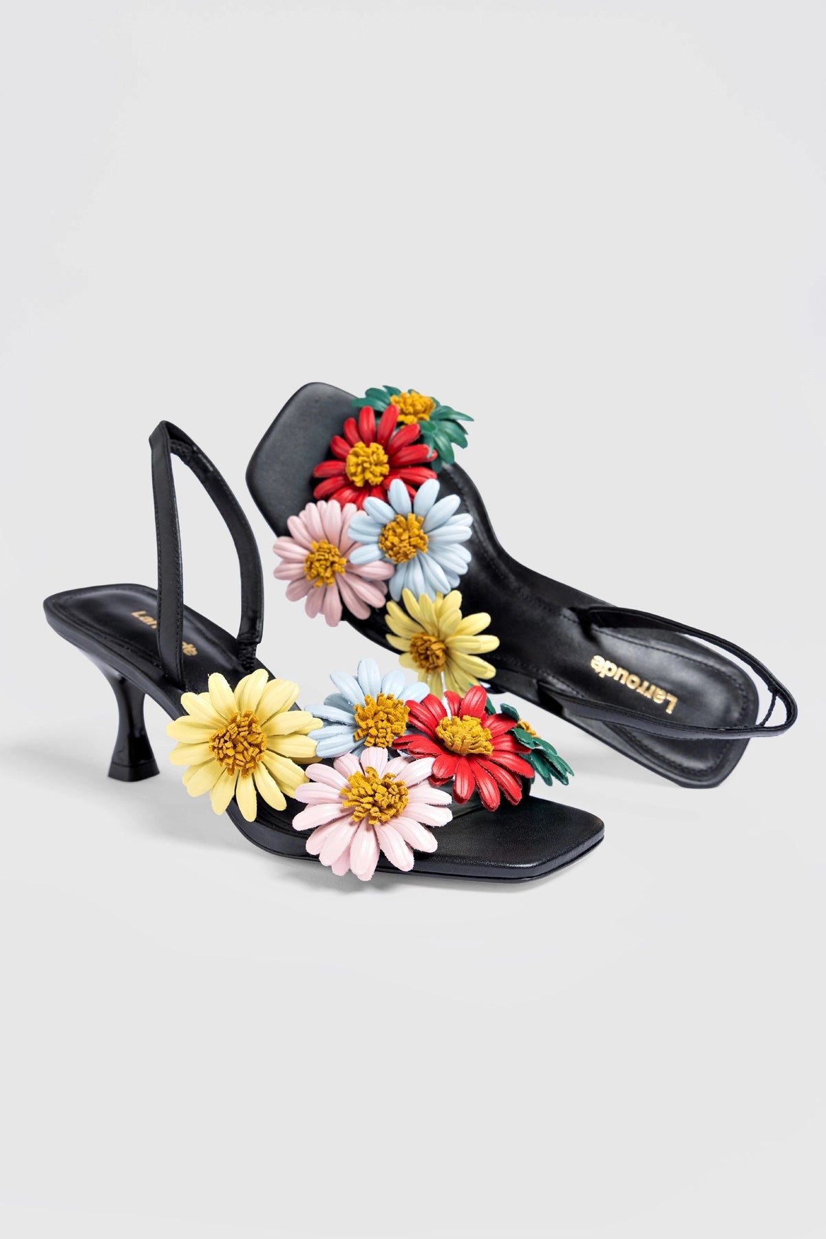 Fiore Sandal Black Leather - Larroude