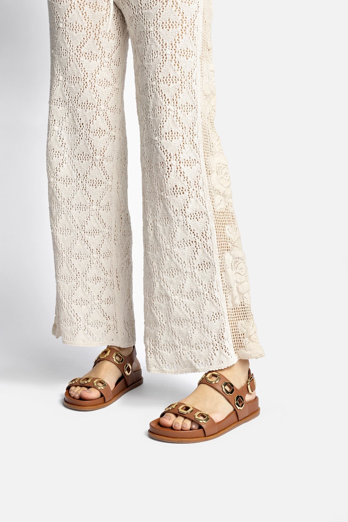 Milan Sport Sandal In Caramel Leather - Larroude