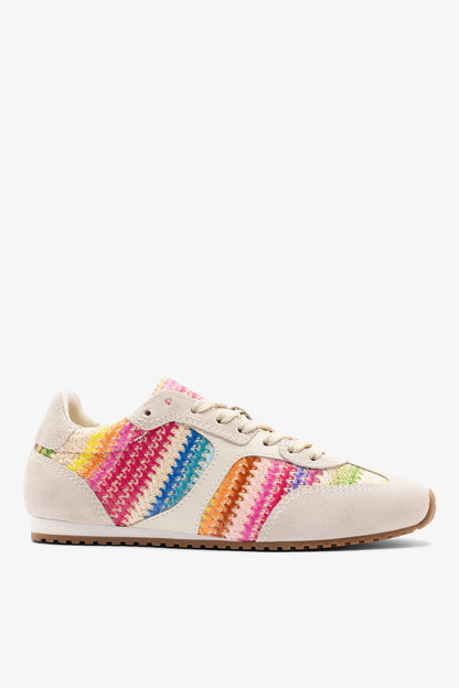 Stella Sneaker Rainbow Raffia - Larroude