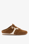Russet Suede and Ivory Leather