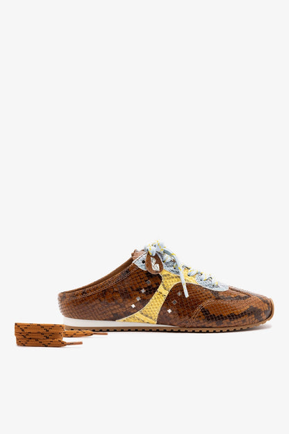 Stella Mule In Python Printed Leather - Larroude