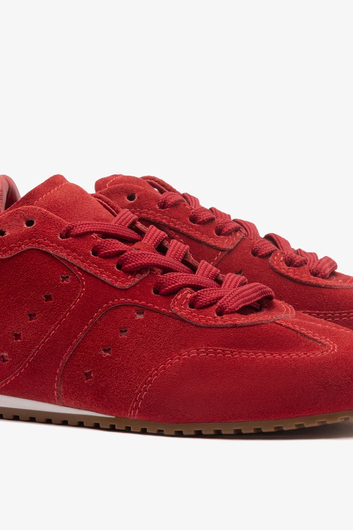 Stella Sneaker Carmine Suede - Larroude