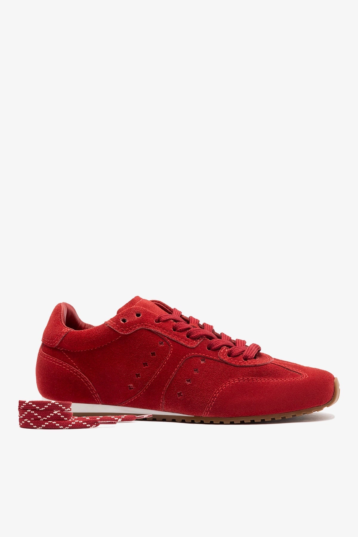 Stella Sneaker Carmine Suede - Larroude