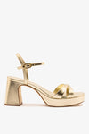 Platina Metallic Leather