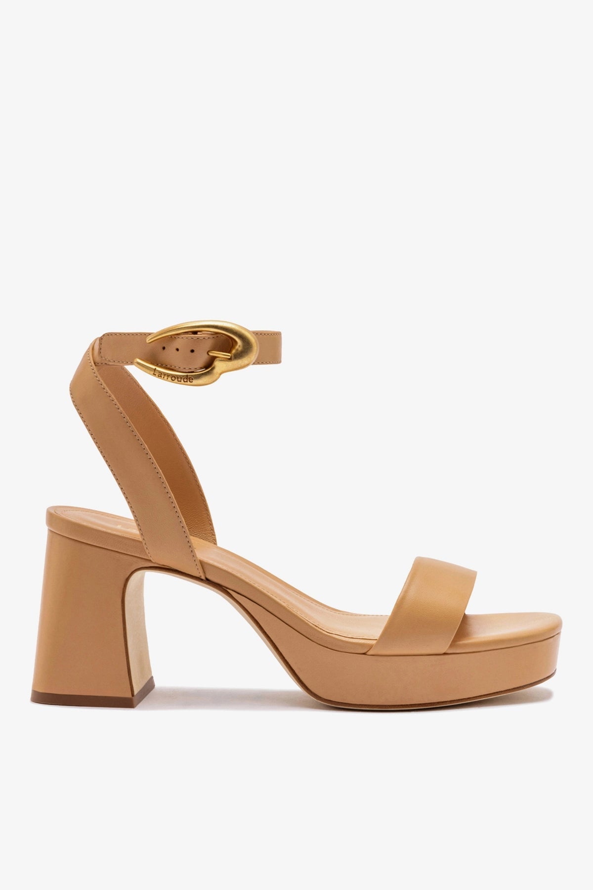 Dolly Verona Low Sandal In Tan Leather - Larroude
