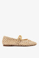 Beige Embroidered Raffia