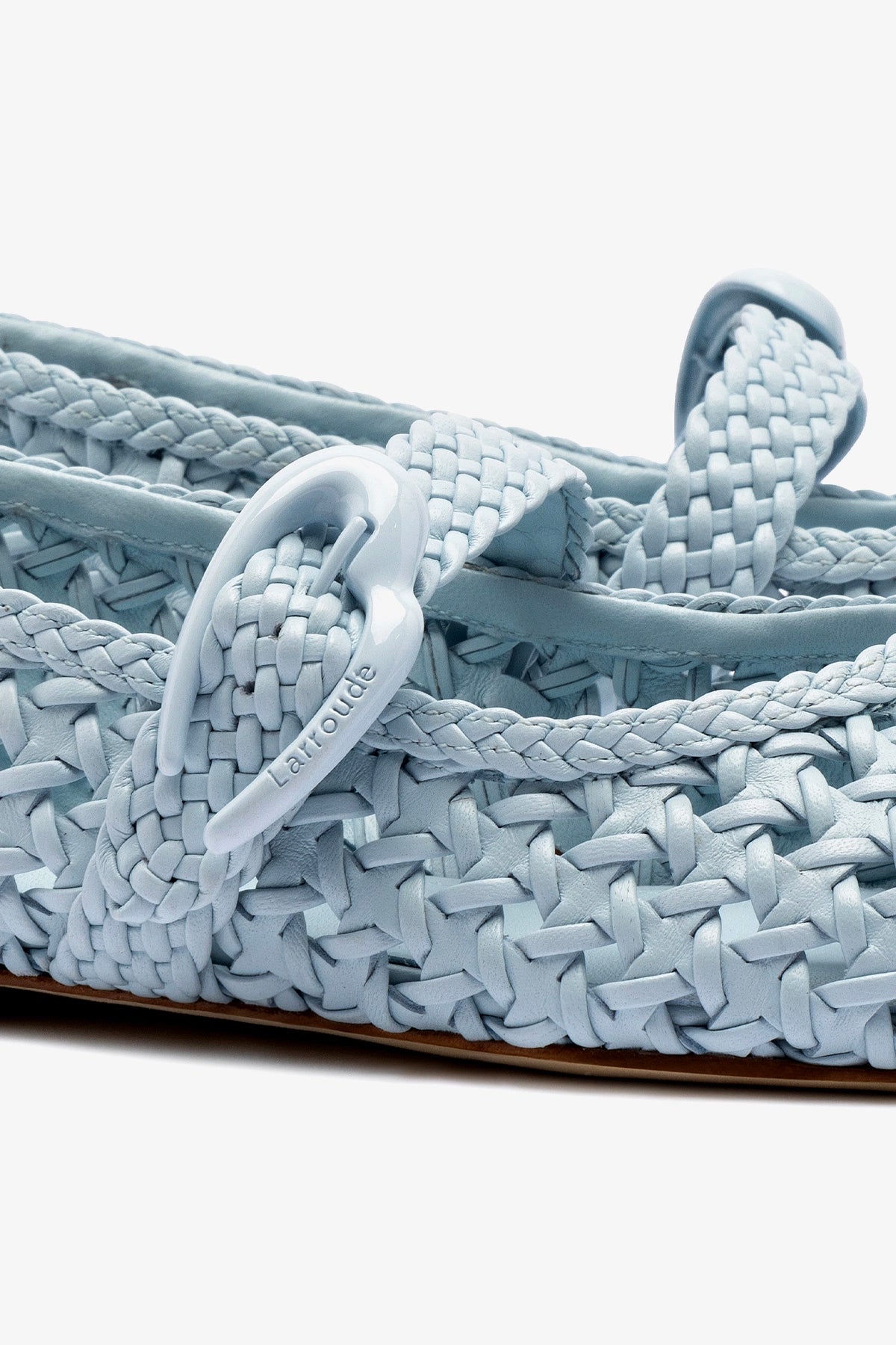 Verona Macrame Ballet Flat In Maya Leather - Larroude