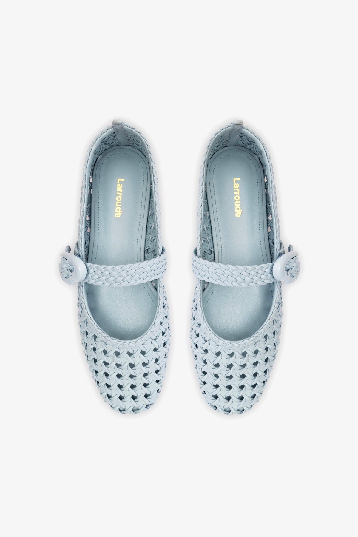 Verona Macrame Ballet Flat In Maya Leather - Larroude
