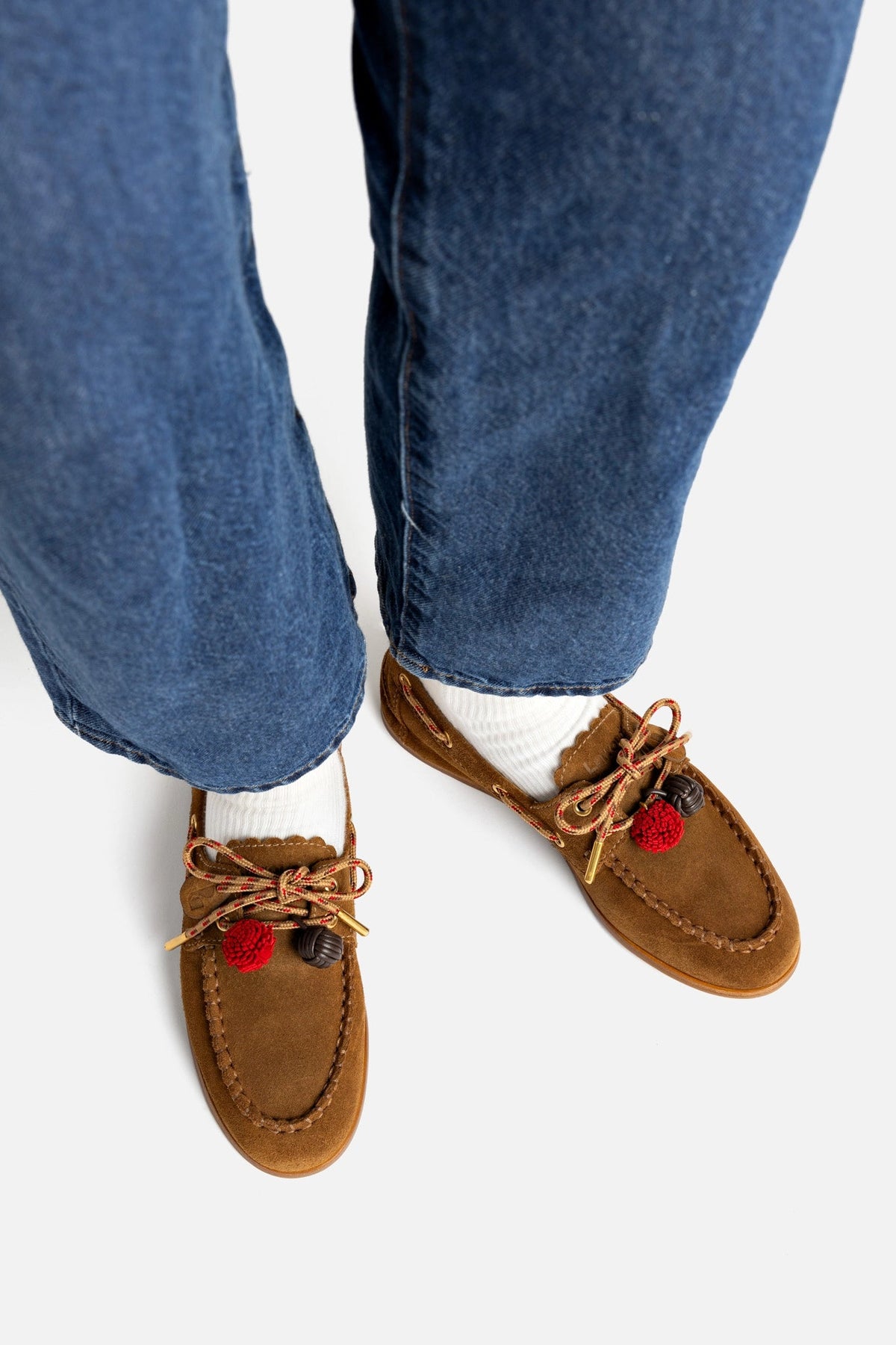 Cyprus Boat Shoe In Russet Suede - Larroude