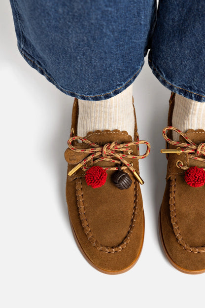 Cyprus Boat Shoe In Russet Suede - Larroude