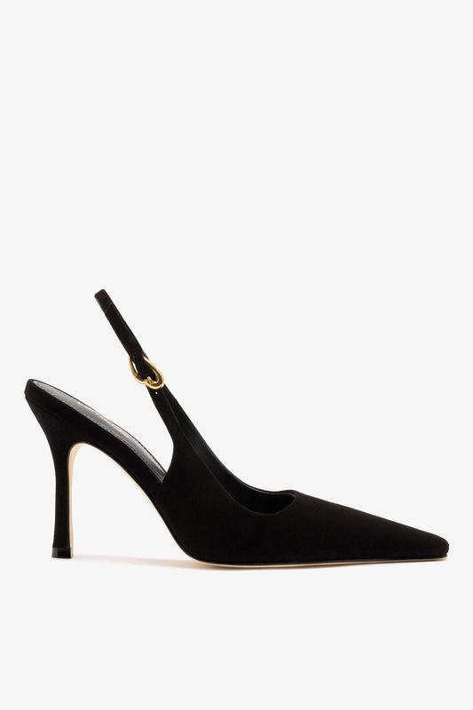 Carine Pump In Black Leather - Larroude