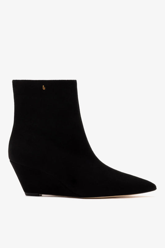 Loulou Boot Black Suede - Larroude