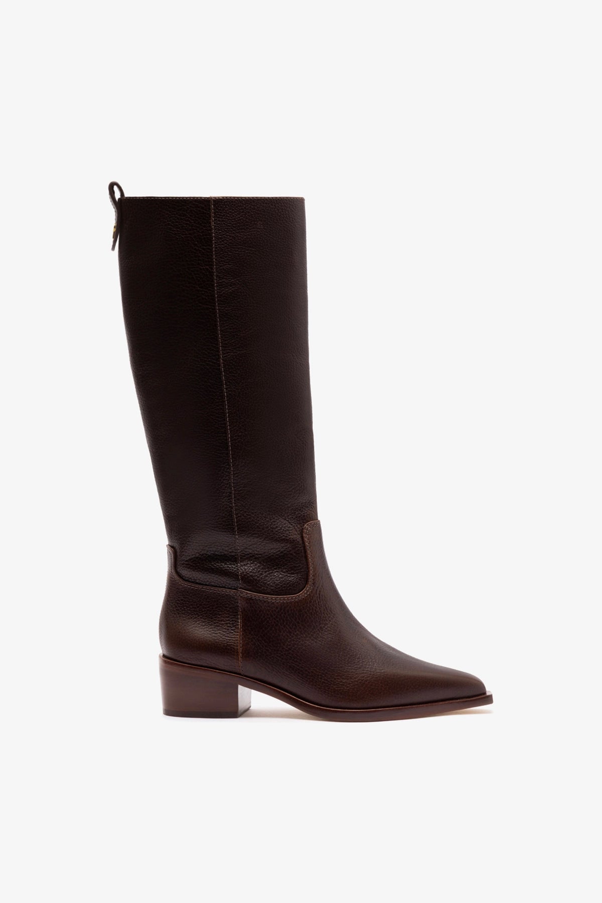 Florencia Boot In Brown Leather - Larroude