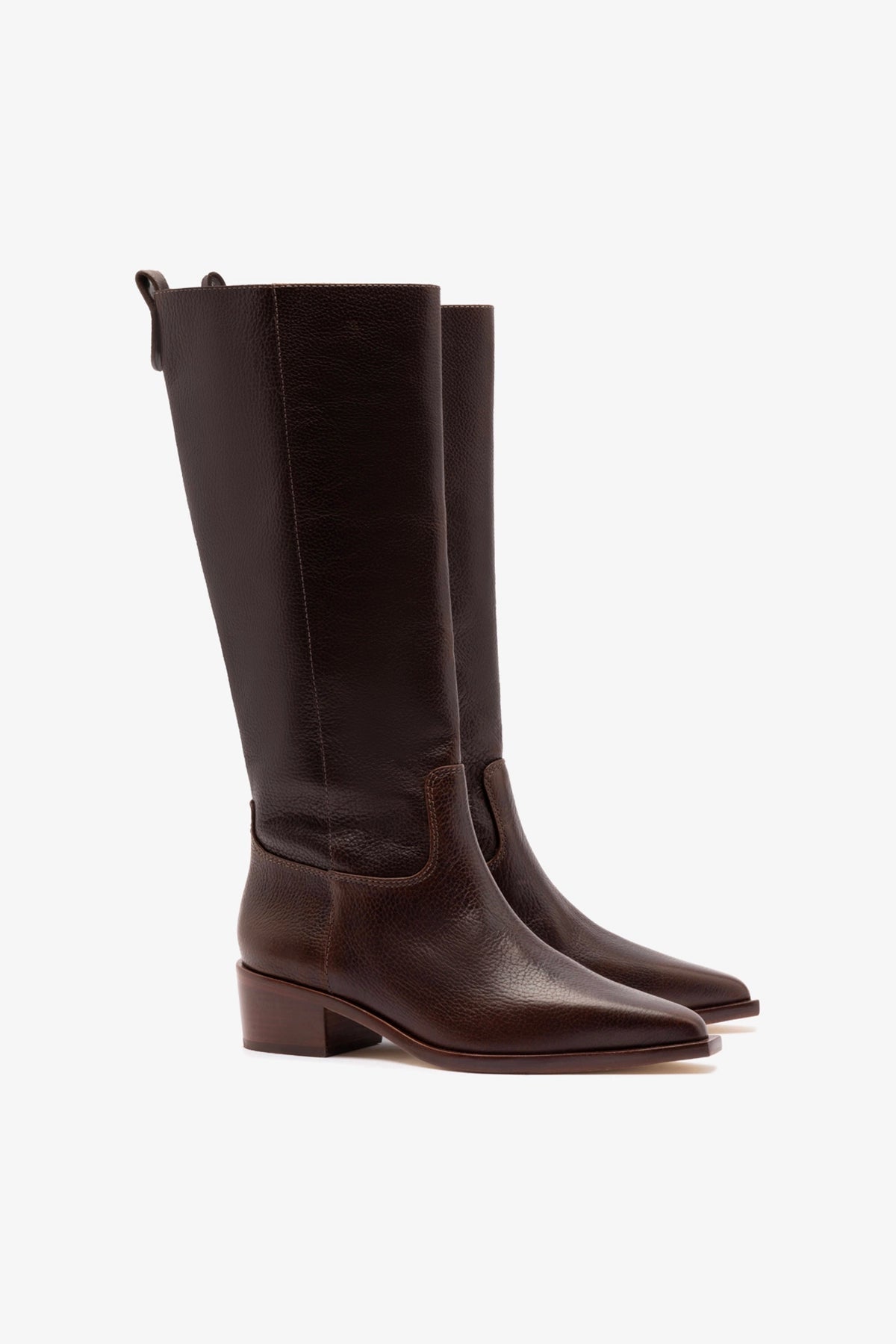 Florencia Boot In Brown Leather - Larroude