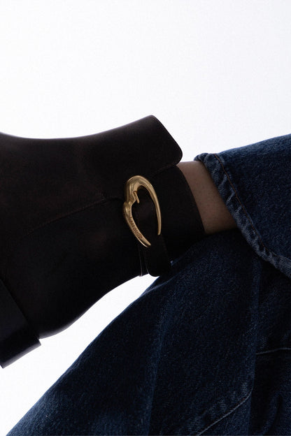 Anne Verona Low Boot Brown Leather - Larroude