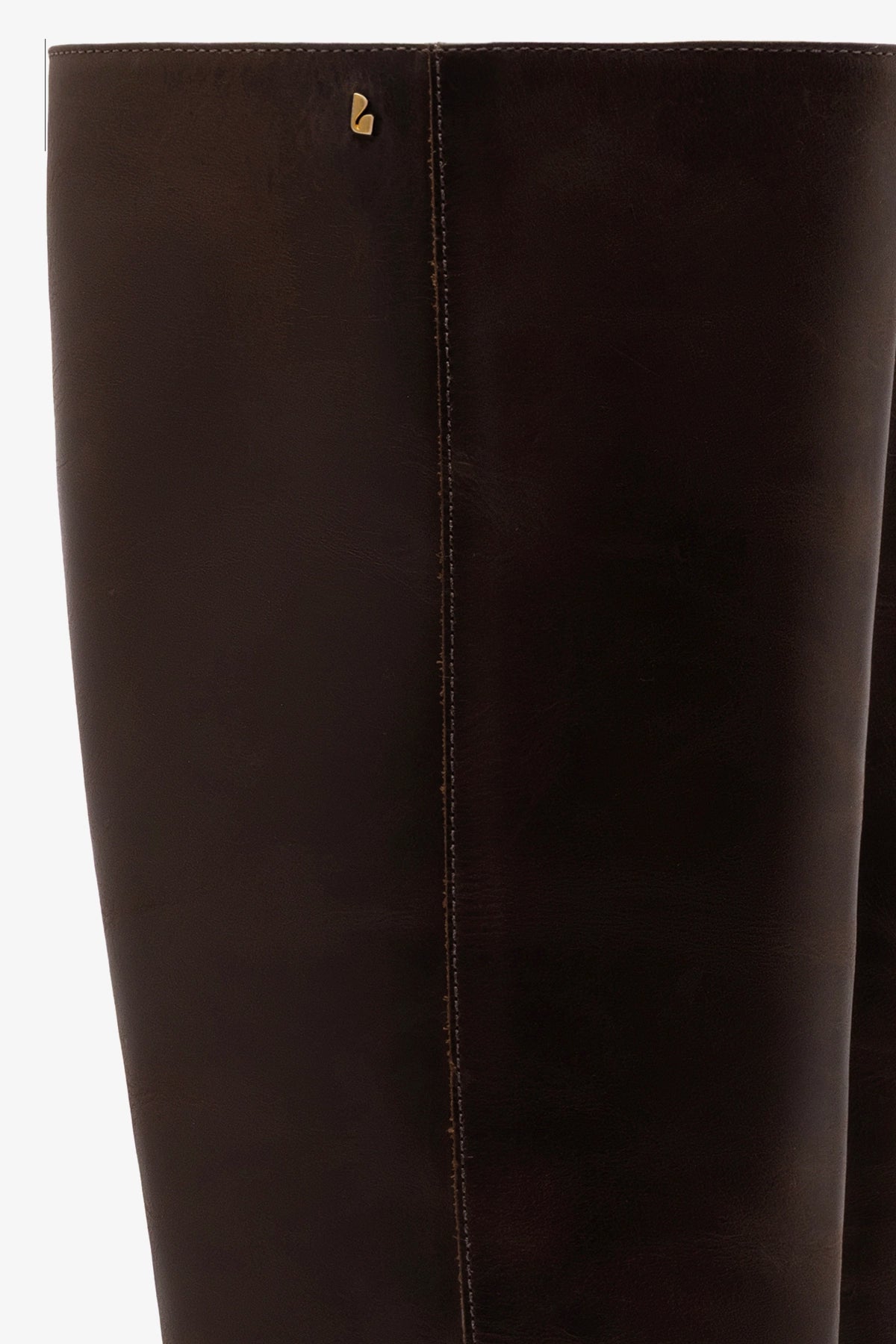 Anne Boot In Brown Shadow Leather - Larroude