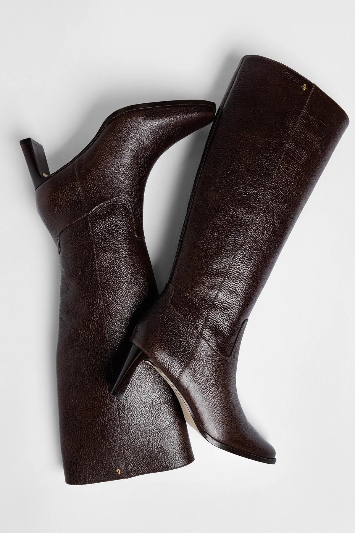 Alexis Boot Brown Leather - Larroude
