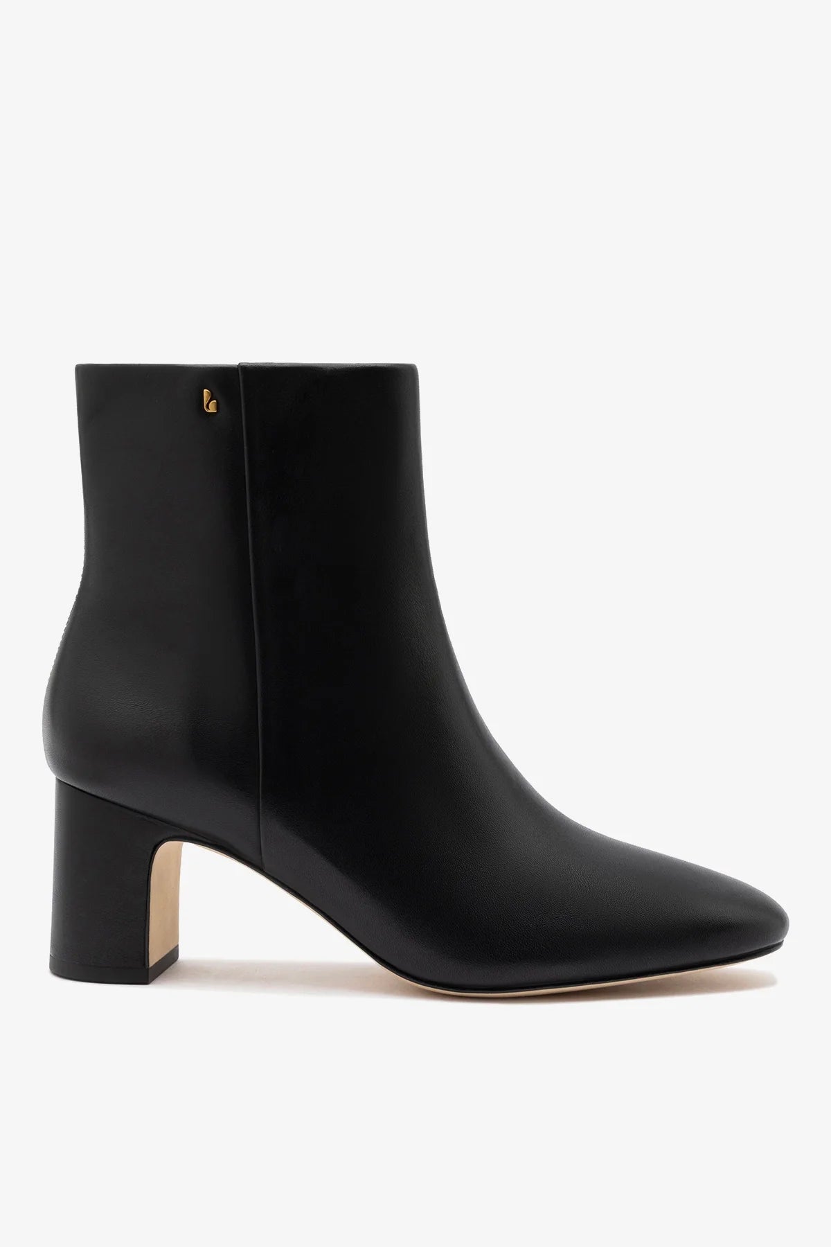 Gloria Boot Black Leather - Larroude