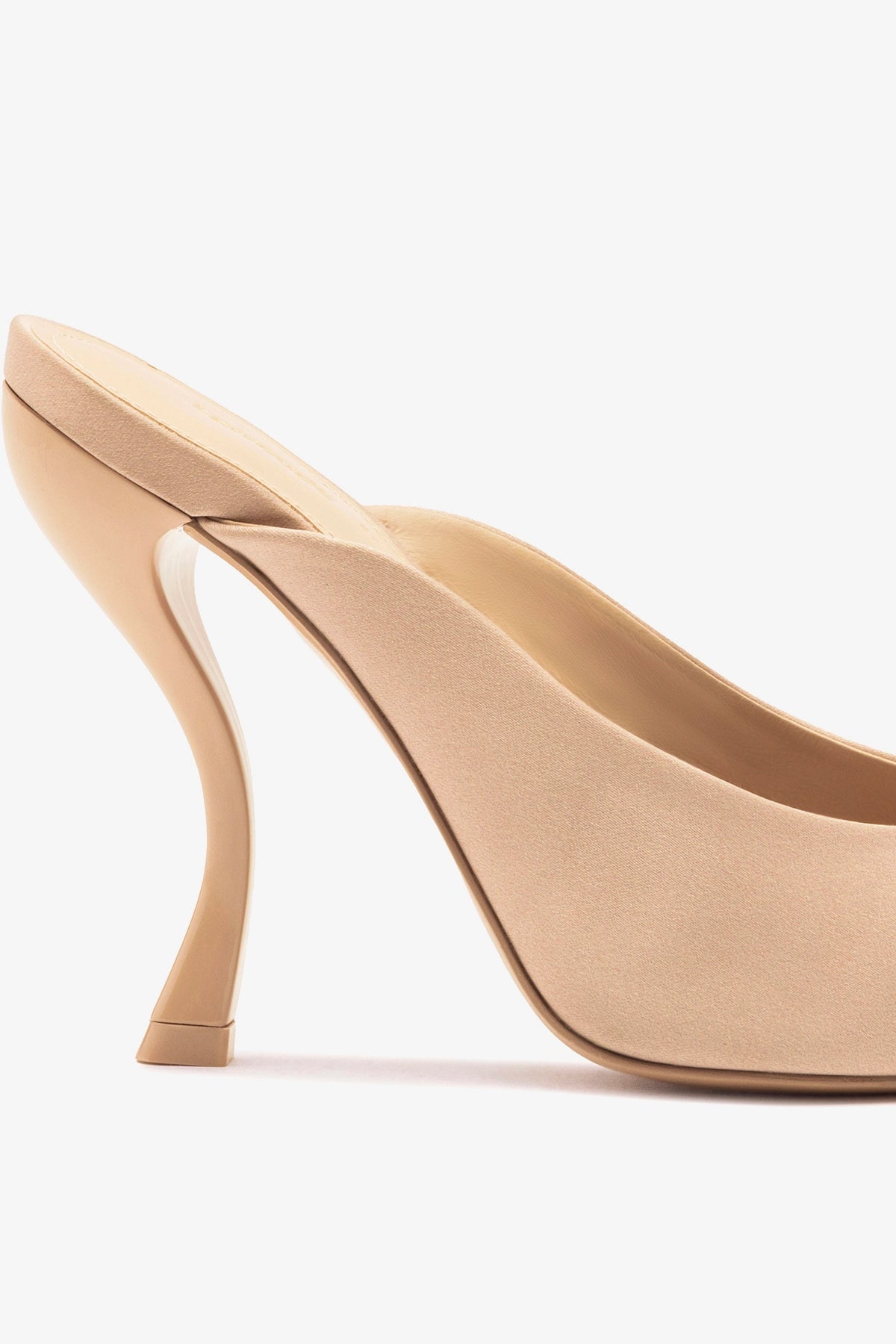Larroudé x Nicolò B.: Inna Mule Sand Satin - Larroude