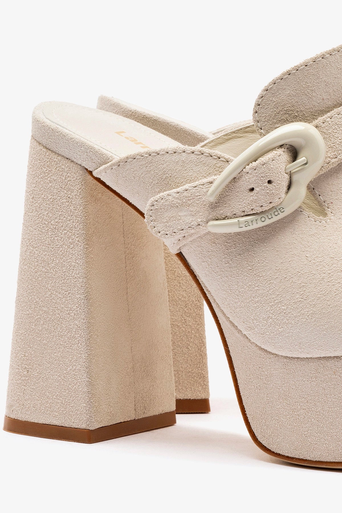 Dolly Verona Clog In Mushroom Grey Suede - Larroude