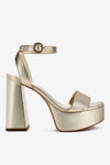 Platina Metallic Leather