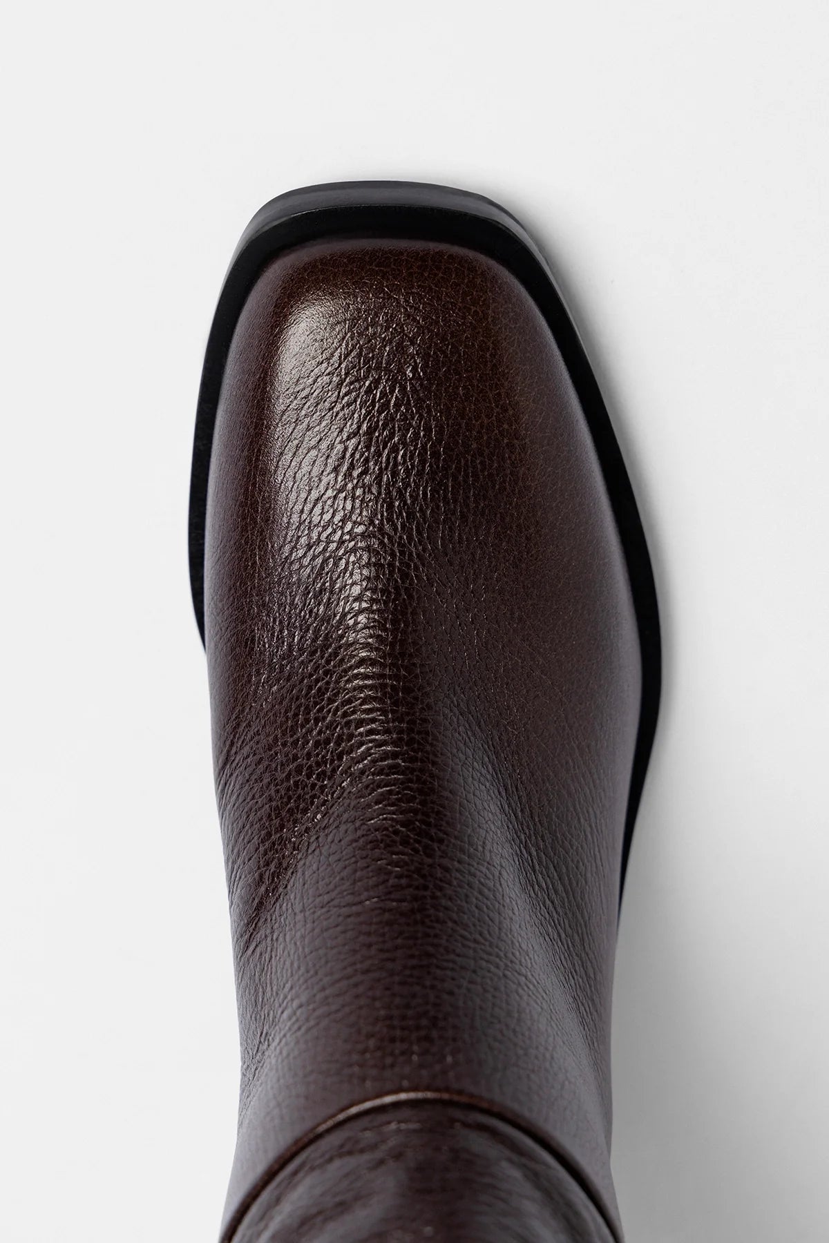 Ricky Wide Boot Brown Leather - Larroude