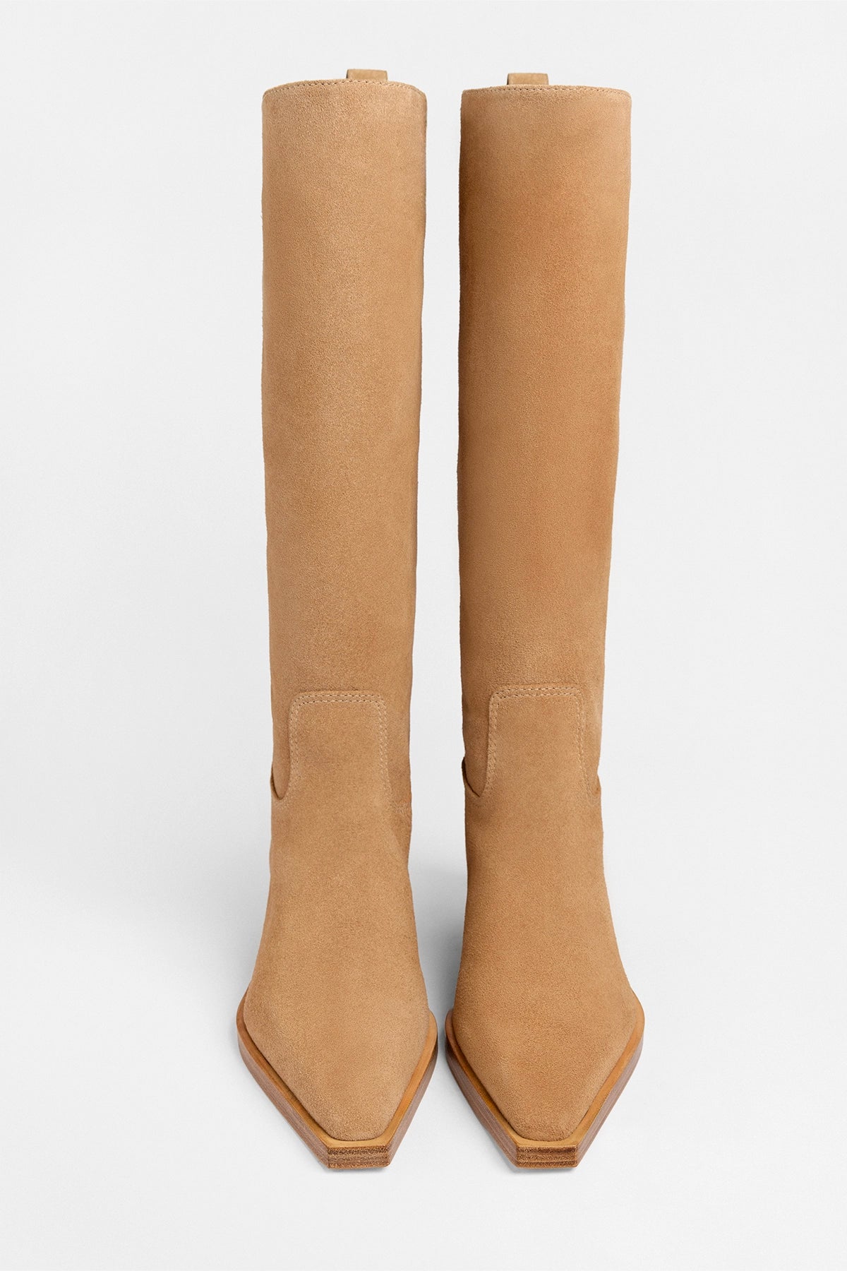 Florencia Boot Peanut Suede - Larroude