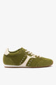 Seaweed Suede and Ivory Leather