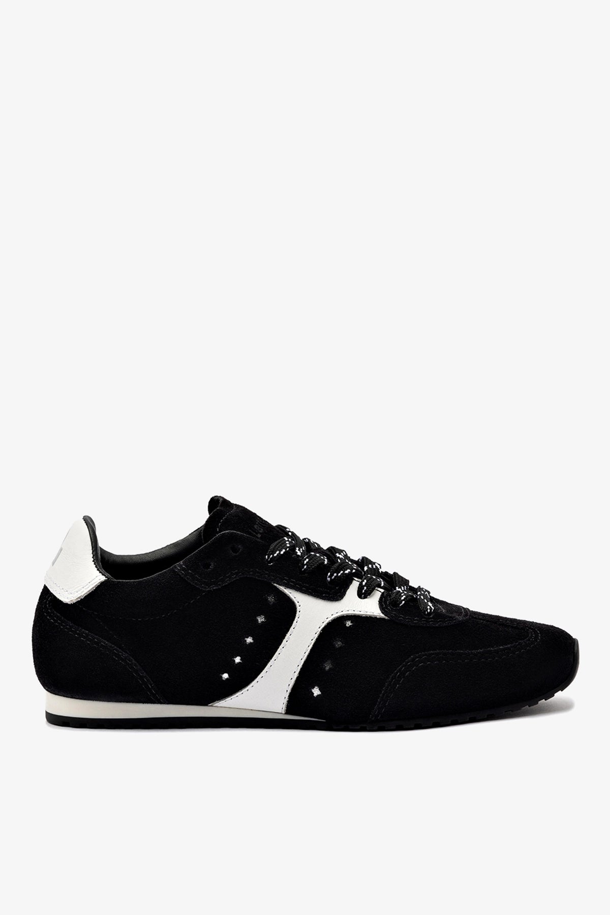 Stella Sneaker In Black Suede - Larroude