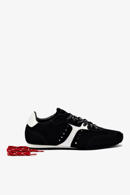 Stella Sneaker In Black Suede - Larroude