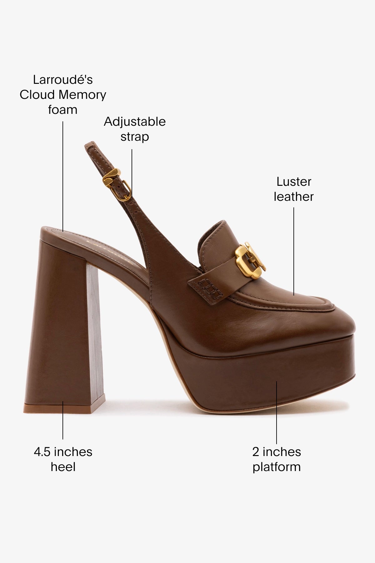 Harrington Hi Loafer In Burnt Umber Leather - Larroude
