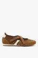 Russet Suede and Ivory Leather