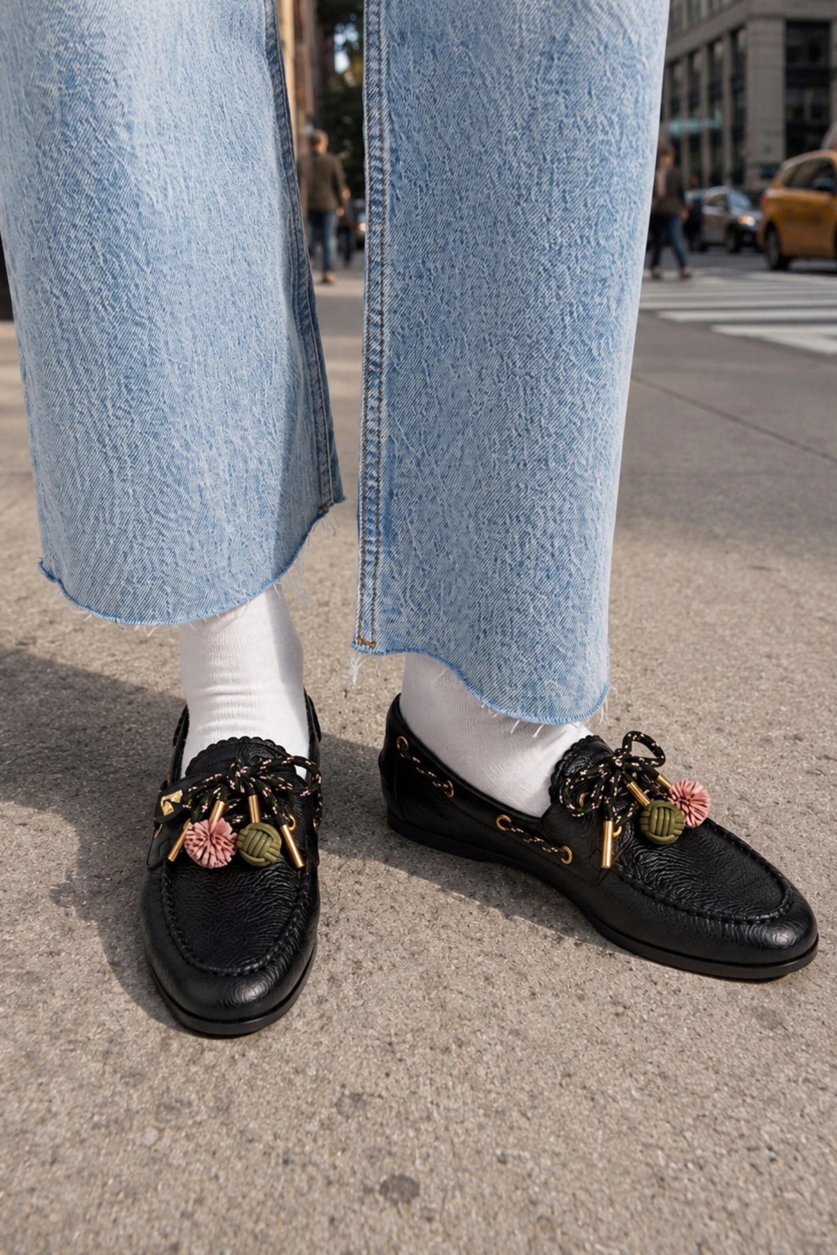 Cyprus Boat Shoe Black Leather - Larroude