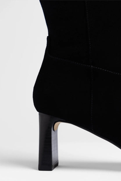 Alexis Boot Black Suede - Larroude