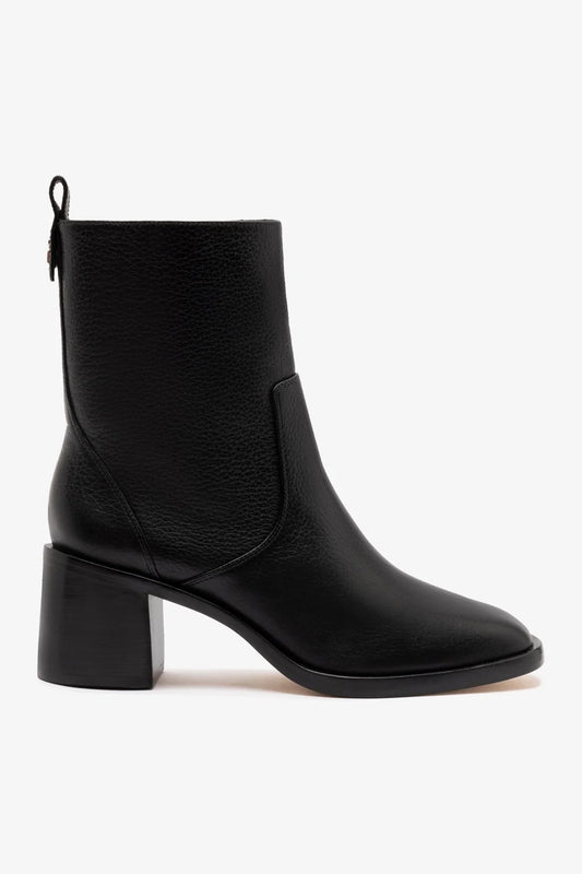 Mini Ricky Boot In Black Leather - Larroude