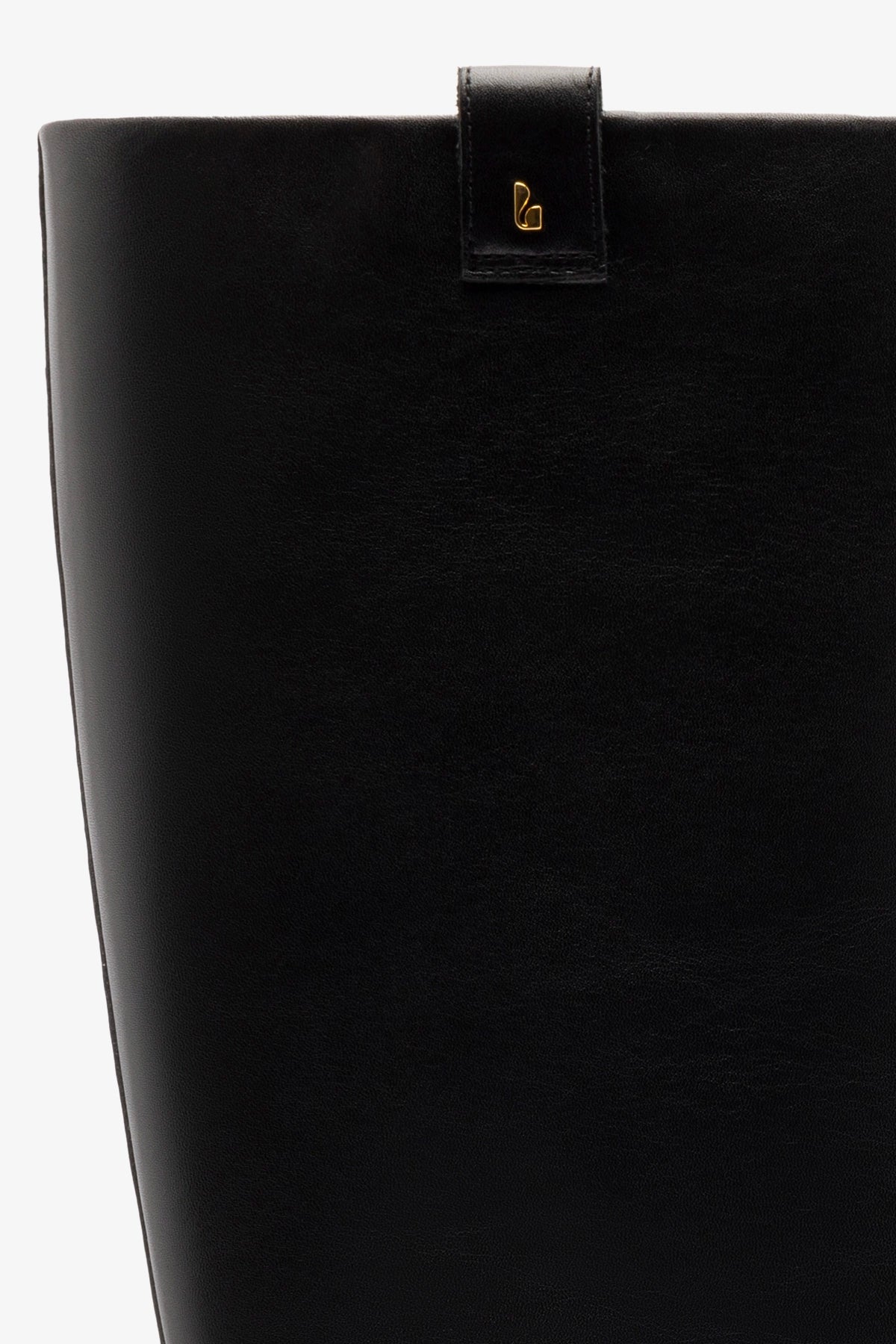 Alexis Flat Boot Black Leather - Larroude