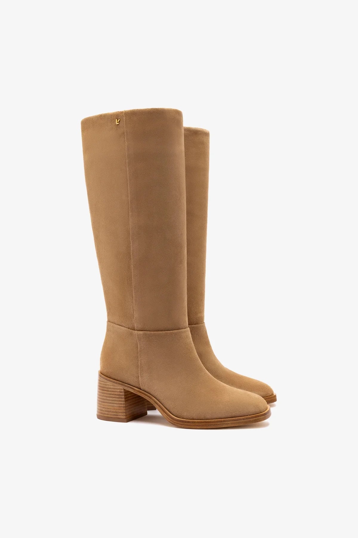 Ricky Boot In Peanut Suede - Larroude
