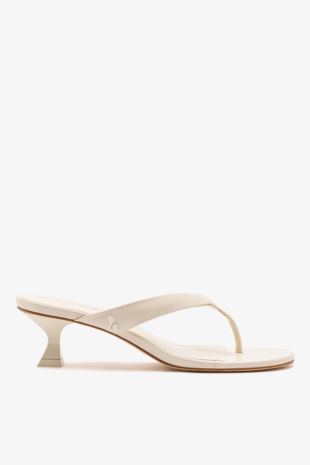 Gaia Low In Ivory Leather - Larroude
